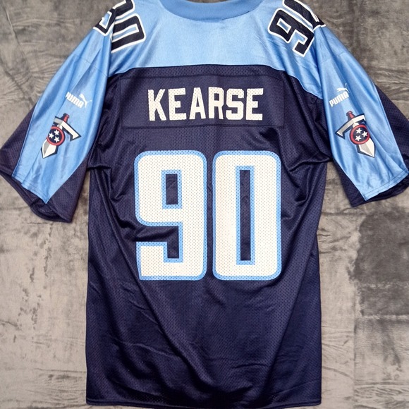 Puma Other - VTG Tennessee Titans Jersey‎ Mens L Blue NFL Football Jevon Kearse The Freak 90s
